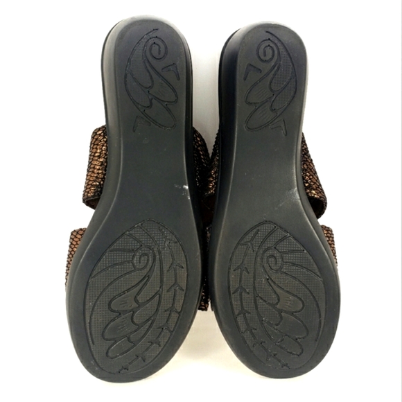 Ingaro NEW! Bucky Metallic Brown, Slip On, Adjustable Straps Sandal. Women's 8M - Picture 11 of 12